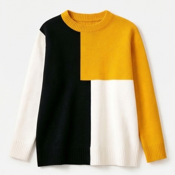 Color Block Knit Sweater - Picture 8 of 13